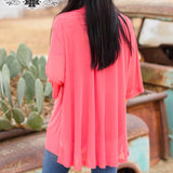 Crazy Train Cross Fire Semi-Sheer Cardigan Cover Up One Size New