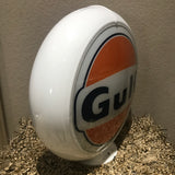 Gulf Reproduction Gas Pump Globe, Glass Lenses