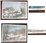 Vintage Currier and Ives Placemats