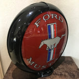 Ford Mustang Reproduction Gas Pump Globe, Glass Lenses