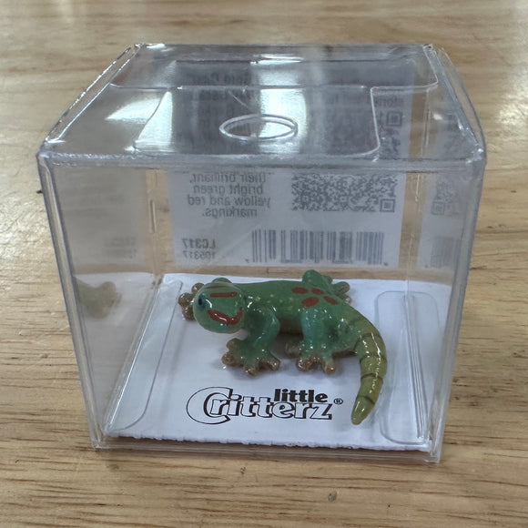 Little Critterz Gecko Miniature Porcelain Figure