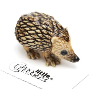 Little Critterz Hedgehog Miniature Porcelain Figurine