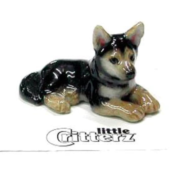 Little Critterz German Shepherd Miniature Porcelain Figurine