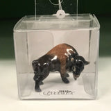 Little Critterz Buffalo Miniature Porcelain Figurine