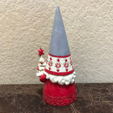 Jim Shore Gnome Red and White with Christmas Tree