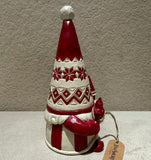 Jim Shore Gnome with Cardinal Nordic