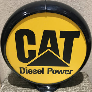 Caterpillar Diesel Power Reproduction Gas Pump Globe Sign