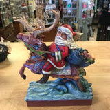Jim Shore Santa on a Reindeer