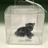 Little Critterz Black Panther Cub Miniature Porcelain Figurine