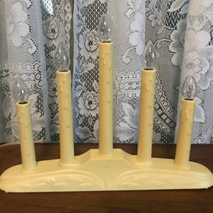 Vintage Christmas 5 Lite Candolier Candelabra By Noma