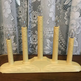 Vintage Christmas 5 Lite Candolier Candelabra By Noma