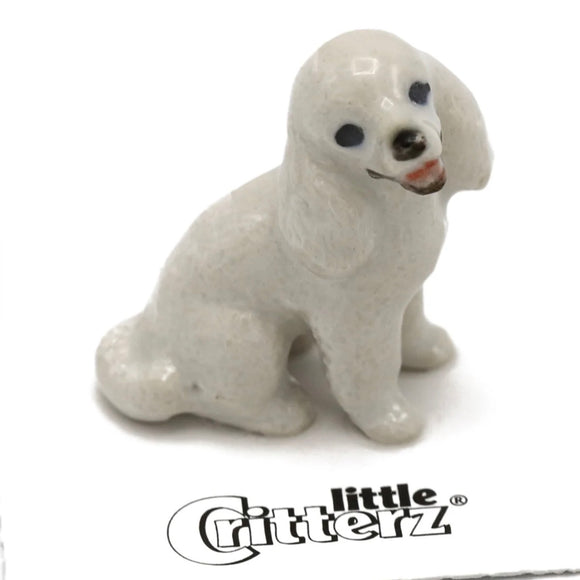Little Critterz Poodle Miniature Porcelain Figurine