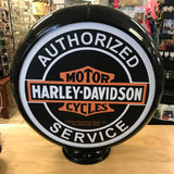 Harley-Davidson Authorized Service Reproduction Gas Pump Globe