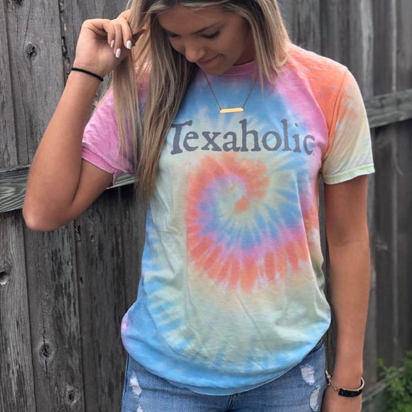 Texaholic Pastel Tie-dye T-shirt