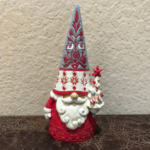 Jim Shore Red and White Gnome