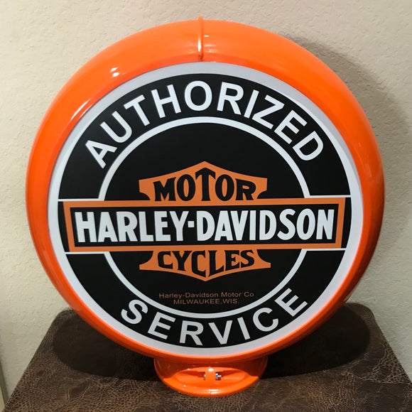 Harley-Davidson Authorized Service Reproduction Gas Pump Globe 