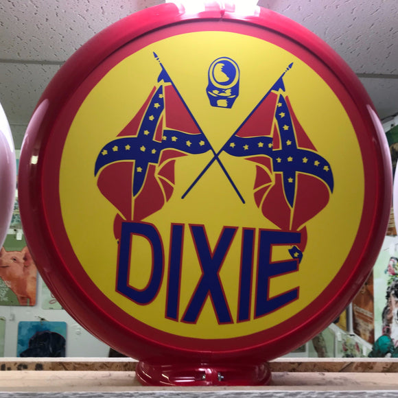 Dixie Reproduction Gas Pump Globe Sign