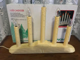 Vintage Christmas 5 Lite Candolier Candelabra By Noma