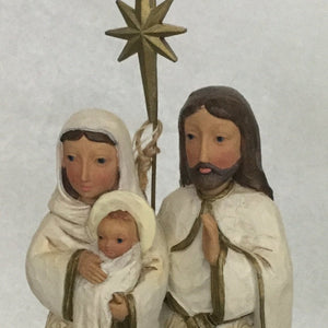 Jim Shore Golden Garland Holy Family Nativity