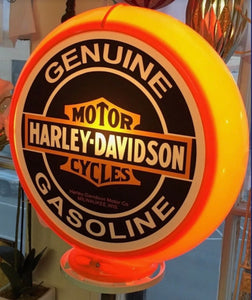 Harley-Davidson Genuine Gasoline Reproduction Gas Pump Globe