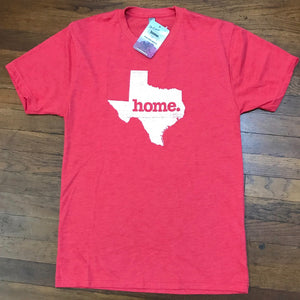 Texas Home TShirt, Heather Red