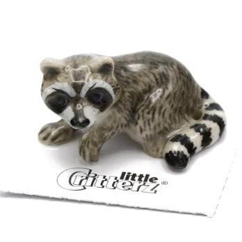 Little Critterz Raccoon Miniature Porcelain Figurine